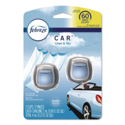 PGC811131 CAR Air Freshener, Linen and Sky, 2 mL, 2/Pack PROCTER & GAMBLE