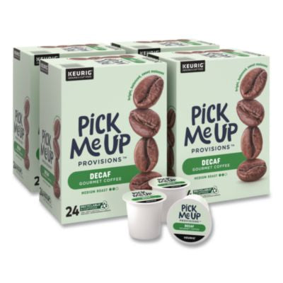 PIEPM62435CT Decaf Coffee K-Cups, Medium Roast, 96/Carton PICK ME UP PROVISIONS