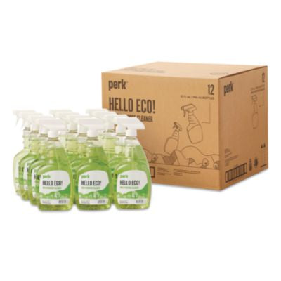 PRKSEB64032RTU Hello Eco Multi-Purpose Cleaner, 32 oz Spray Bottle, 12/Carton PERK