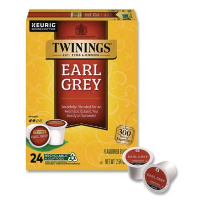 TWG85783 Tea K-Cups, Earl Grey, 0.11 Oz K-Cups, 24/box