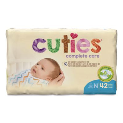 CTJCR0001 Complete Care Diapers, Size 0, Newborn to 10 lbs, 160/Carton FIRST QUALITY PRODUCTS INC