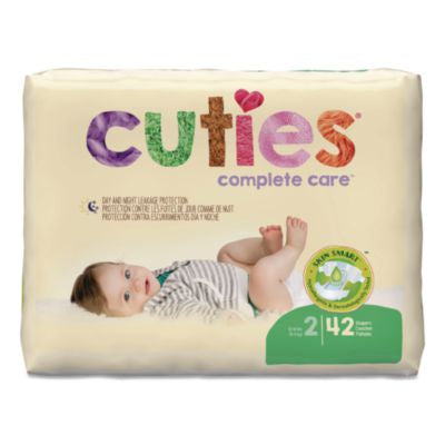 CTJCR2001 Complete Care Diapers, Size 2, 12 lbs to 18 lbs, 168/Carton FIRST QUALITY PRODUCTS INC