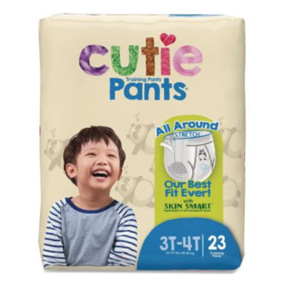 CTJCR8007 CutiePants Refastenable Training Pants for Boys, 3T-4T, 32 lbs to 40 lbs, 92/Carton FIRST QUALITY PRODUCTS INC