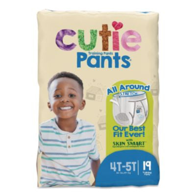 CTJCR9007 CutiePants Refastenable Training Pants for Boys, 4T-5T, 38 lbs to 50 lbs, 76/Carton FIRST QUALITY PRODUCTS INC
