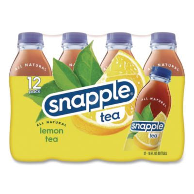 DPPCAD00786 Flavored Tea, Lemon, 16 oz Bottle, 24/Carton DR PEPPER SNAPPLE GROUP, INC.