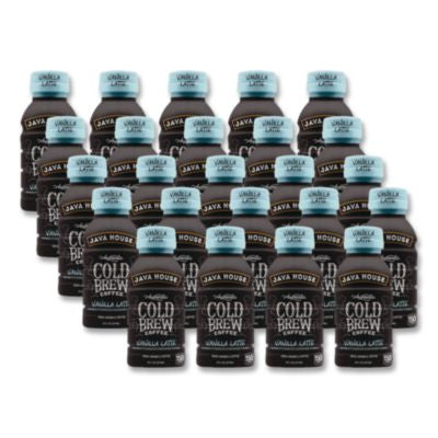 JVHHFP01785 Cold Brew Coffee, Vanilla Latte, 8 oz Bottle, 24/Carton