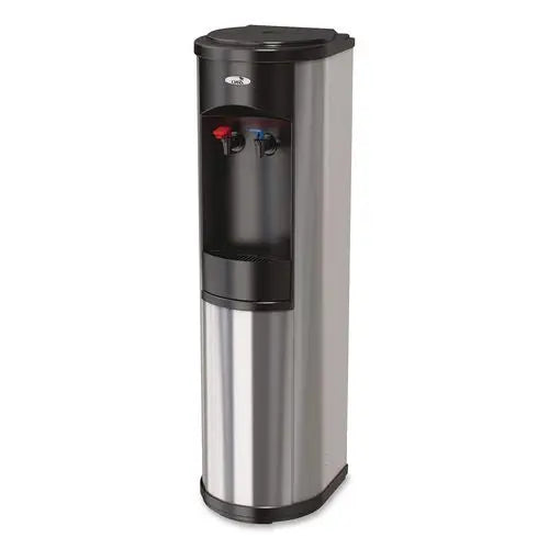 OAS504540C Hot 'N Cold Artesian Stainless Steel Water Dispenser, 5 gal, 12 x 12.5 x 38.08, Stainless Steel/Black OASIS INTERNATIONAL