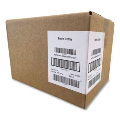 PEEPCE02782 Cafe Domingo Soft Pods, 16/ Box, 6 Boxes/Carton PEETS