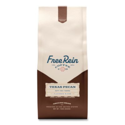 RENFRE36366 Free Rein Ground Coffee, Texas Pecan, 12 oz Bag