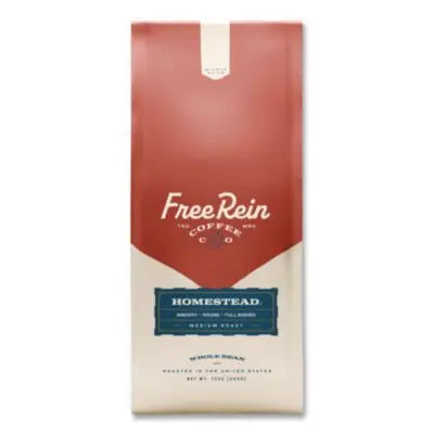 RENFRE36401 Whole Bean Coffee, Homestead, 12 oz Bag FREE REIN LLC