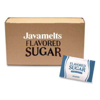JVMJMT65538 Flavored Sugar, French Vanilla, 0.08 oz Packet, 1,000/Carton JAVAMELTS