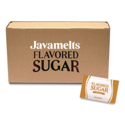 JVMJMT39641 Flavored Sugar, Caramel, 0.08 oz Packet, 1,000/Carton JAVAMELTS