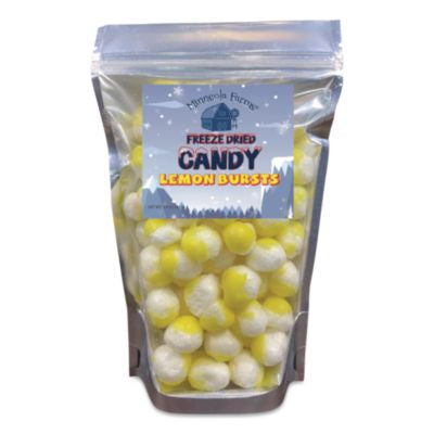 OFX00644 Freeze Dried Candy, Lemon Bursts, 1.12 lb Bag, 12/Carton OFFICE SNAX, INC.