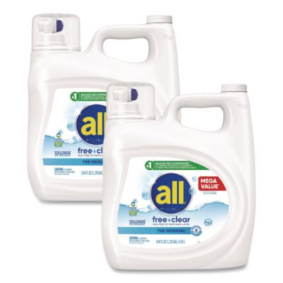 DIA47465 Free Clear HE Laundry Detergent, 154 oz Bottle, 2/Carton DIAL PROFESSIONAL