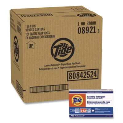 PGC08921 Powder Laundry Detergent Plus Bleach, HE Compatible, Original Scent, 1.1 oz Vending Box, 156/Carton PROCTER & GAMBLE