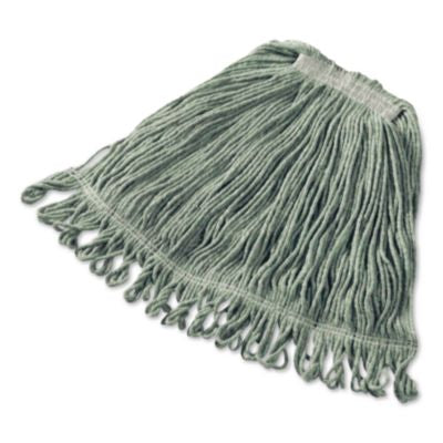 RCPFGD25206GR00 Super Stitch Blend Mop, Green Headband, Cotton/Synthetic, Medium, Green