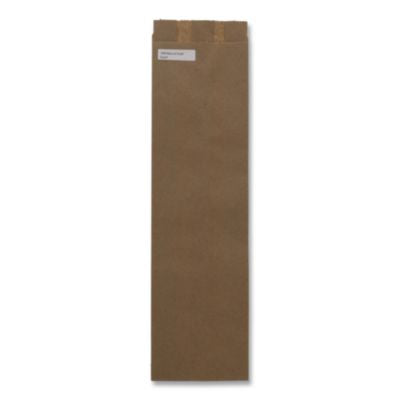 BAG20332500 Grocery Paper Bags, Merchandise Size, 35# Basis Weight, 4.5 x 2.5 x 16, Brown, 500/Bundle ROSS & WALLACE PAPER PRODUCTS, INC.