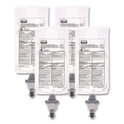 RCP2080802 Autofoam Refill With Alcohol Foam Hand Sanitizer, Clear, 1,000 Ml, Unscented, 4/carton RUBBERMAID COMMERCIAL PROD.