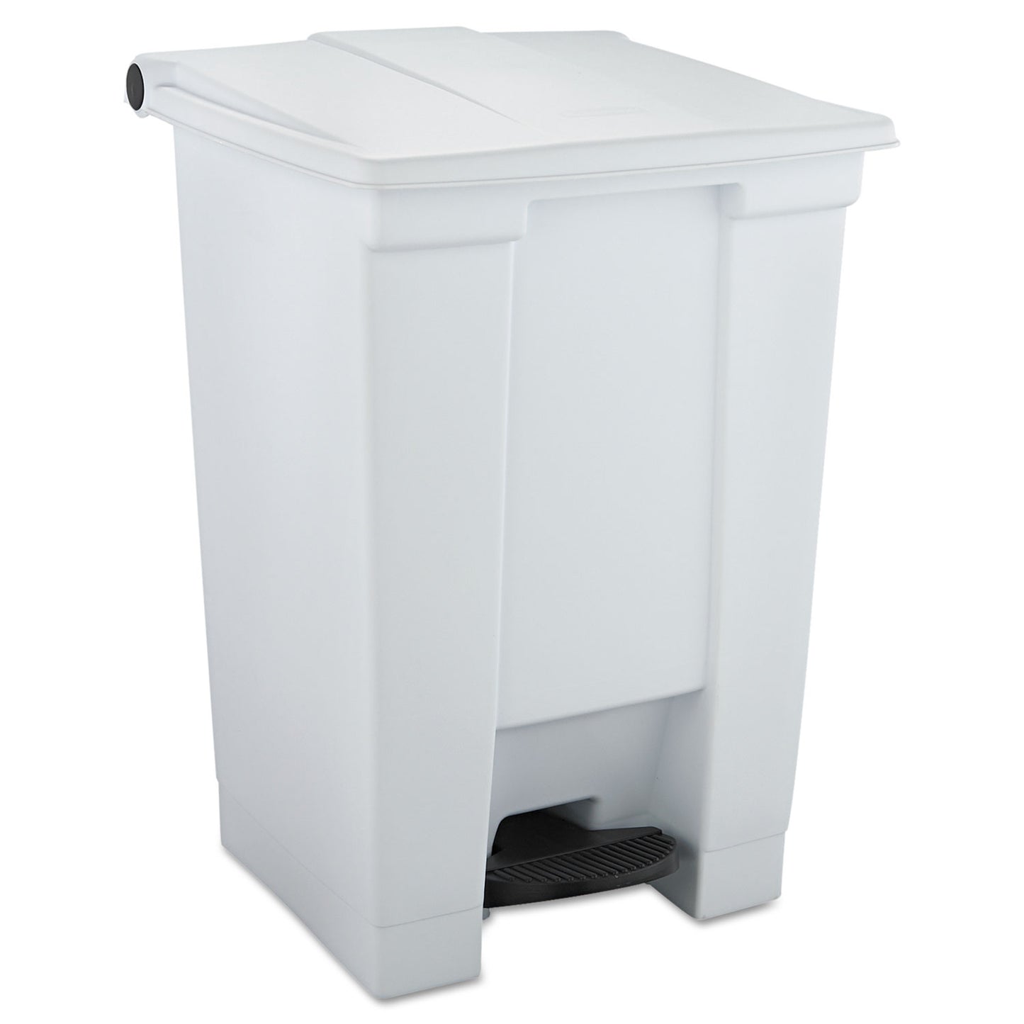 RCP6144WHI Indoor Utility Step-On Waste Container, 12 gal, Plastic, White