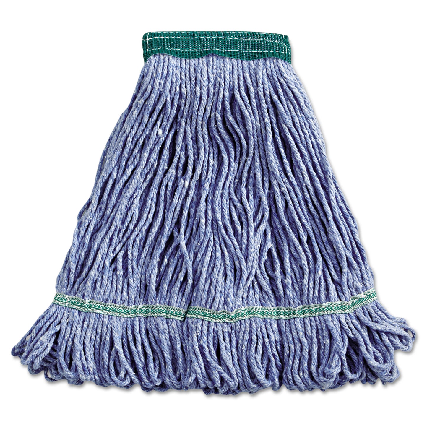 BWK502BLEA Super Loop Wet Mop Head, Cotton/synthetic Fiber, 5" Headband, Medium Size, Blue