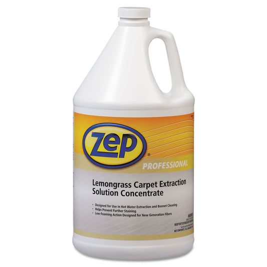 ZPP1041398EA Carpet Extraction Cleaner, Lemongrass, 1gal Bottle Zep Professional