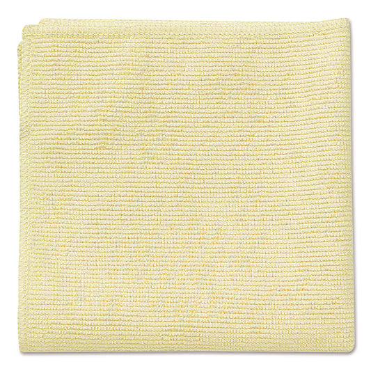 RCP1820584 Microfiber Cleaning Cloths, 16 X 16, Yellow, 24/pack RUBBERMAID COMMERCIAL PROD.