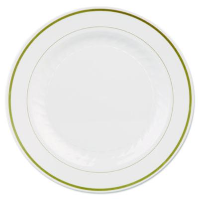 WNAMP10IPREM Masterpiece Plastic Plates, 10.25" dia, Ivory/Gold, 10/Pack, 12 Packs/Carton