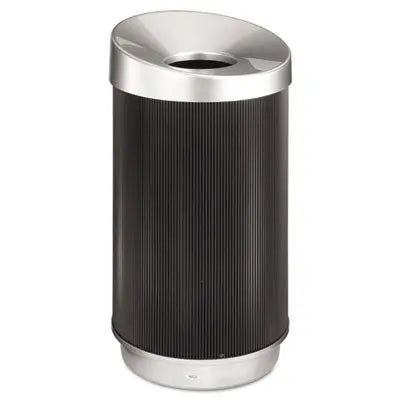 SAF9799BL At-Your-Disposal Vertex Receptacle, 38 gal, Polyethylene, Black SAFCO PRODUCTS