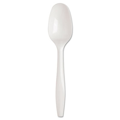 DXESSS21P SmartStock Plastic Cutlery Refill, Series-B, Mediumweight Spoon, White, 40/Pack, 24 Packs/Carton