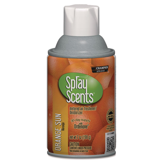 CHP5182 Champion Sprayon SPRAYScents Metered Air Freshener Refill, Orange Sun, 7 oz Aerosol Spray 12/Carton