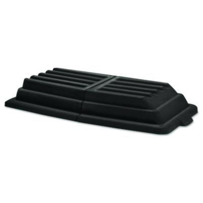 RCP1028BLA Hinged Dome Tilt Truck Lid, 31.75w X 61d X 8.75h, Black