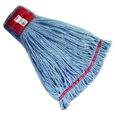 RCPA253BLU Web Foot Wet Mop Heads, Shrinkless, Cotton/Synthetic, Large, Blue RUBBERMAID COMMERCIAL PROD.