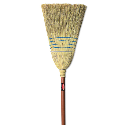 RCP6383 Corn-Fill Broom, Corn Fiber Bristles, 38" Overall Length, Blue