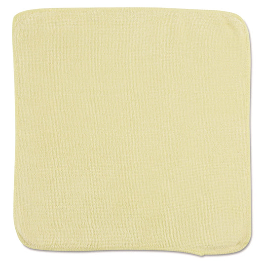 RCP1820580 Light Commercial Microfiber Cleaning Cloths, 12 x 12, Yellow, 24/Pack RUBBERMAID COMMERCIAL PROD.