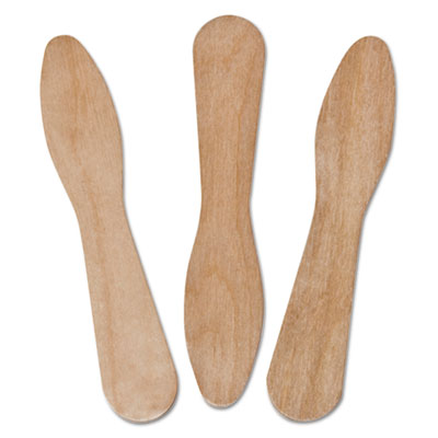 RPPR832 Wooden Taster Spoons, 3.5", Natural, 1,000/Pack, 10 Pack/Carton