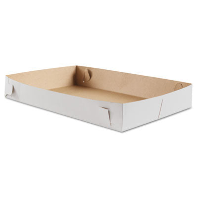 SCH2021 Donut Trays, 17 x 11.5 x 2.5, White, Paper, 100/Bundle