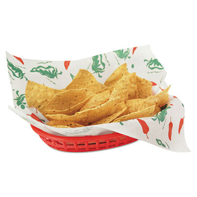 BGC300365 Grease-Resistant Paper Wraps And Liners, 12 X 12, Southwest Pattern, 1,000/box, 5 Boxes/carton