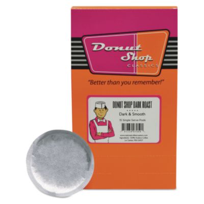 DSP8599961590 Donut Shop Coffee Pods, Dark Roast, 15/box