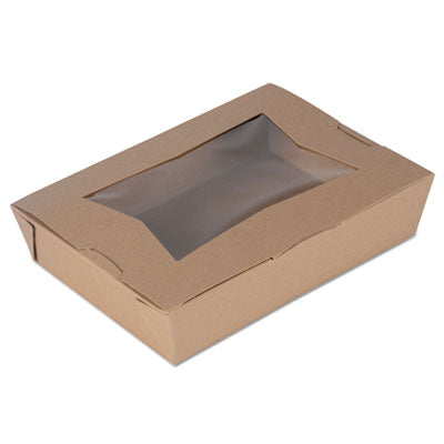 SCH07320 ChampPak Window Carryout Boxes, #2, 7.75 x 5.5 x 1.88, Brown, Paper, 200/Carton