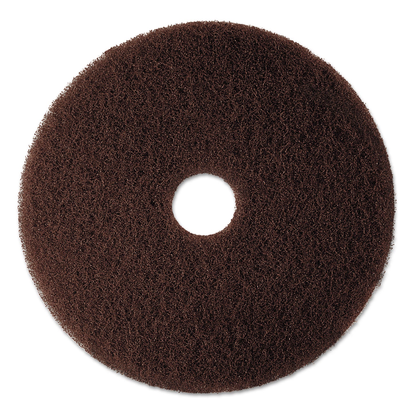 MMM08448 Low-Speed High Productivity Floor Pad 7100, 20" Diameter, Brown, 5/carton