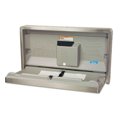 KKPKB110SSWM Horizontal Baby Changing Station, 35.25 X 20, Stainless Steel/beige