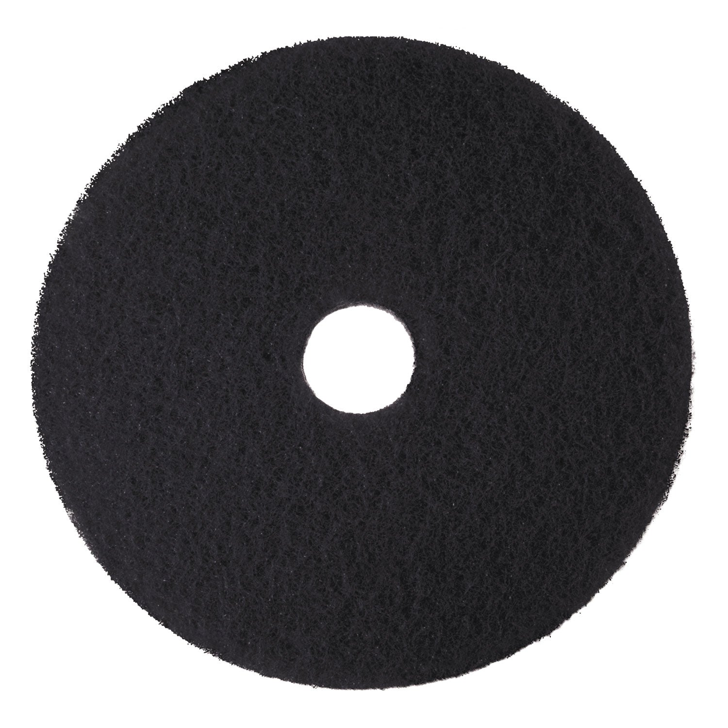 Low-Speed High Productivity Floor Pads 7300, 18In. Diameter, Black, 5/carton MMM
