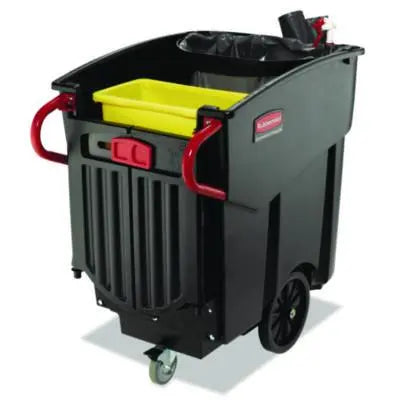 RCP9W73BLA Mega BRUTE Mobile Container, 120 gal, Plastic, Black RUBBERMAID COMMERCIAL PROD.