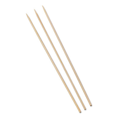 RPPR813 Bamboo Skewers, Paper, 10", White, 100/Pack, 10 Packs/Box, 12 Boxes/Carton