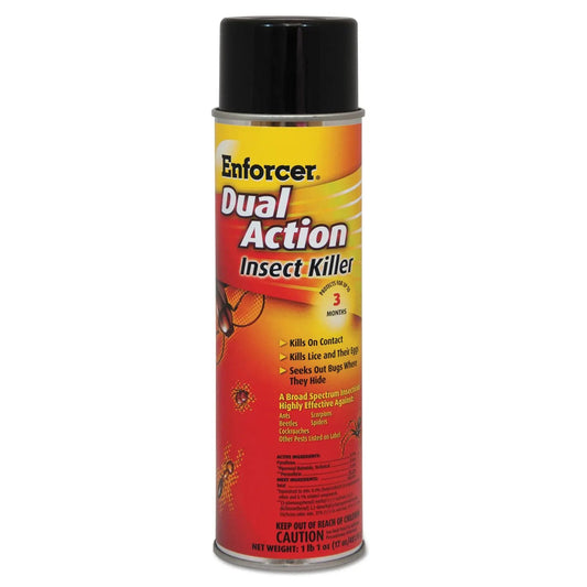 AMR1047651 Dual Action Insect Killer, For Flying/Crawling Insects, 17 oz Aerosol Spray, 12/Carton Enforcer