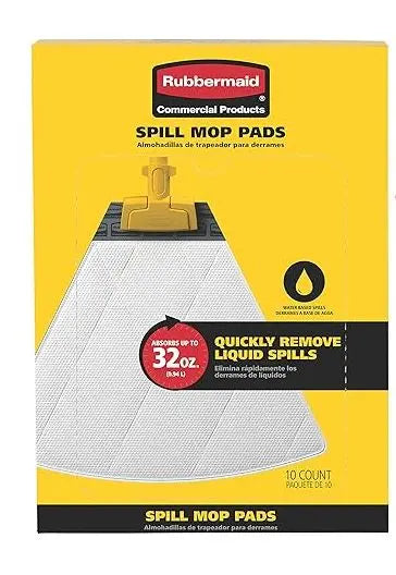 RCP2017059 Spill Mop Replacement Pack, 10/pack RUBBERMAID COMMERCIAL PROD.
