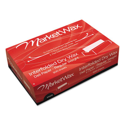 BGC011012 QF12 Interfolded Dry Wax Deli Paper, 12 x 10.75, White, 500/Box,  12 Boxes/Carton BAGCRAFT