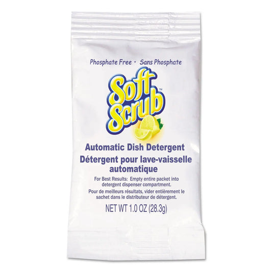 DIA10006 Automatic Dish Detergent, Lemon Scent, Powder, 1 oz Pack, 200/Carton Soft Scrub