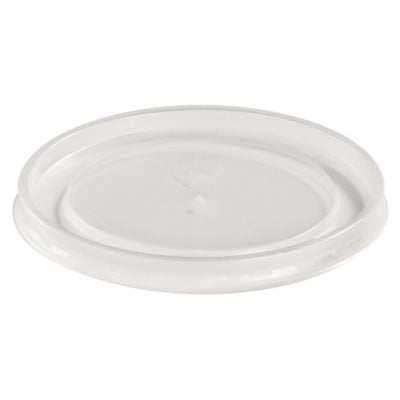 HUH89112 Plastic High Heat Vented Lid, Fits 16 oz to 32 oz Containers, White, 50/Bag, 10 Bags/Carton
