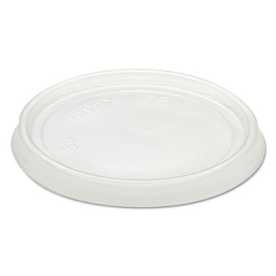 DCC6CLR Non-Vented Container Lids, Clear, Plastic, 100/Pack, 10 Packs/Carton
